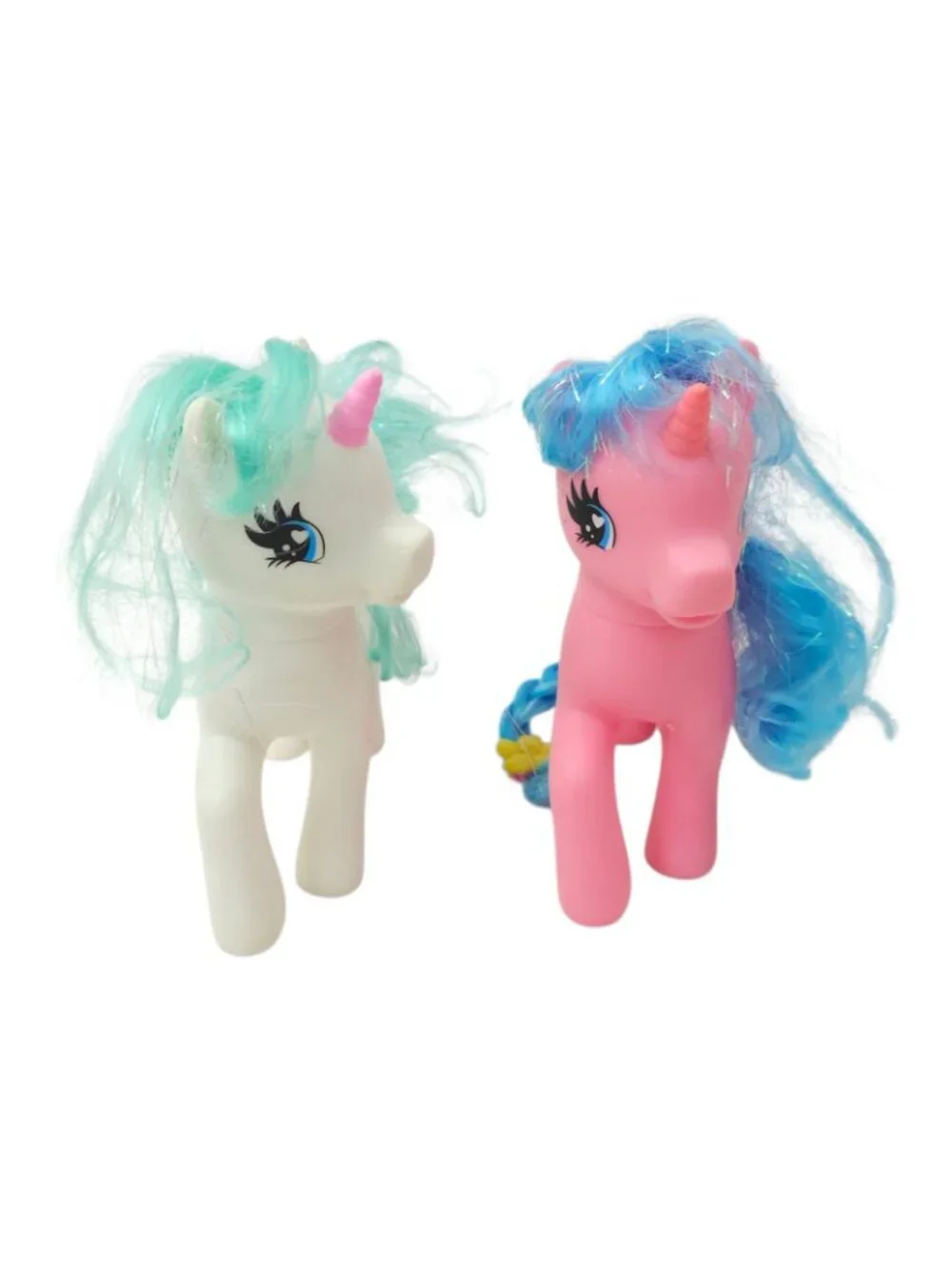 Gi Go Wonder Pony Land Unicorn Pair 90s Pastel Toy Figures Nostalgic Gift Lot